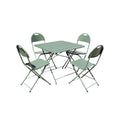 Opvouwbare tafel met vier stoelen